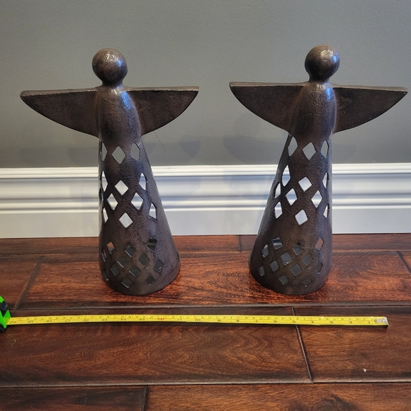 Metal angel candle holders - Picture 2 of 4
